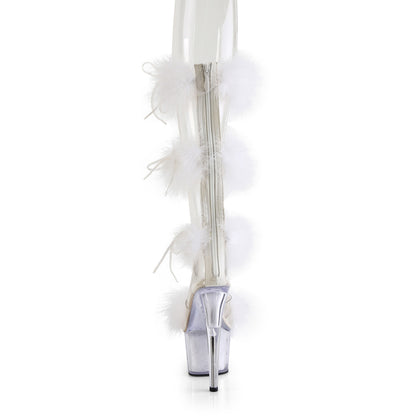 Pleaser   ADORE-728f clr-wht fur / m
