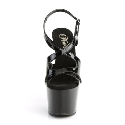 Pleaser Womens Sandals ADORE-730 Blk Pat/Blk