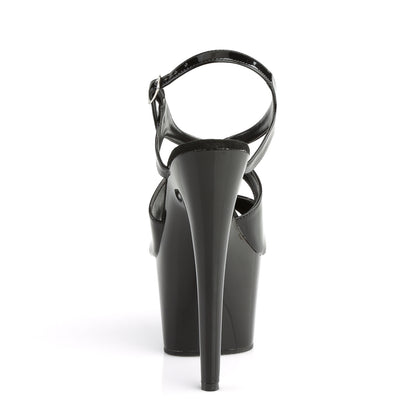 Pleaser Womens Sandals ADORE-730 Blk Pat/Blk