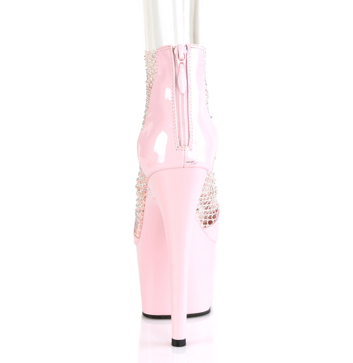 Pleaser Womens Sandals ADORE-765RM B. Pink Pat-RS Mesh/B. Pink
