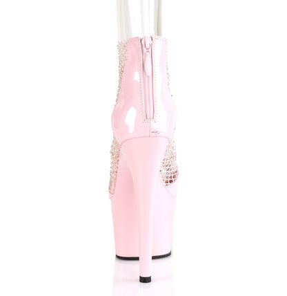 Pleaser Womens Sandals ADORE-765RM B. Pink Pat-RS Mesh/B. Pink