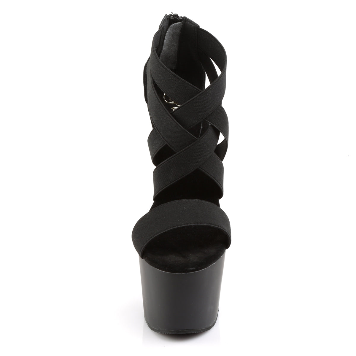 Pleaser Sandales pour femmes ADORE-769 BLK BAND BAND-FAUX CUIR / BLK MATTE