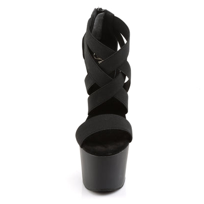 Pleaser Sandales pour femmes ADORE-769 BLK BAND BAND-FAUX CUIR / BLK MATTE