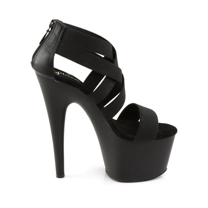 Pleaser Sandales pour femmes ADORE-769 BLK BAND BAND-FAUX CUIR / BLK MATTE
