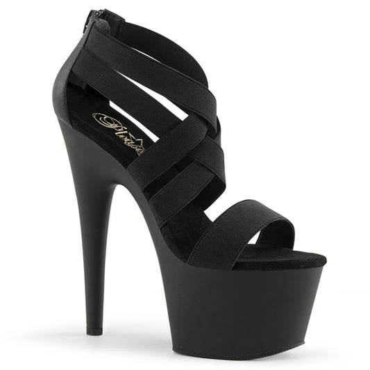 Pleaser Sandales pour femmes ADORE-769 BLK BAND BAND-FAUX CUIR / BLK MATTE