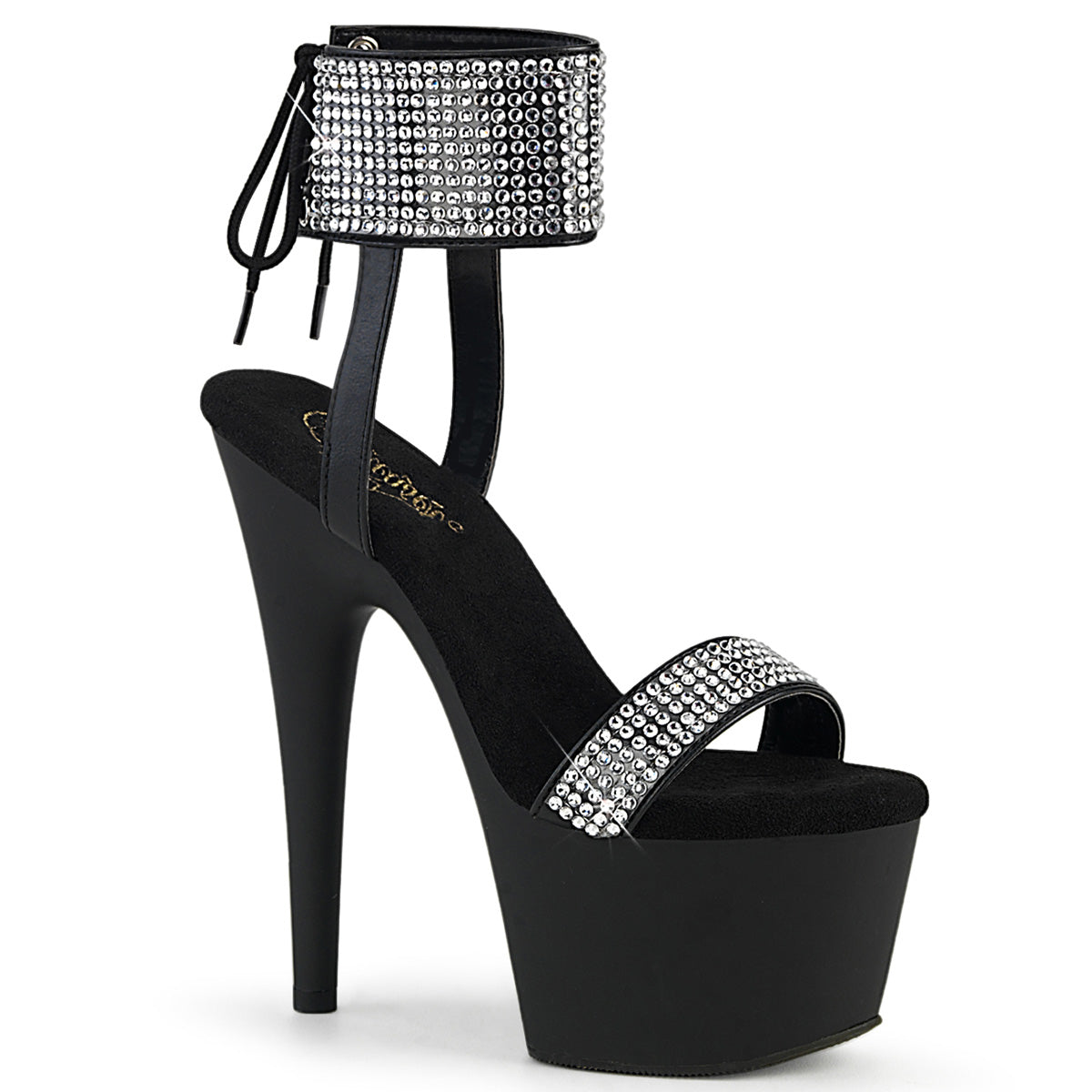 Pleaser   ADORE-770 BLK faux cuir-rs / blk matte