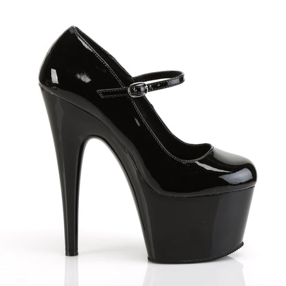 Pleaser Sandales pour femmes ADORE-787 BLK PAT / BLK