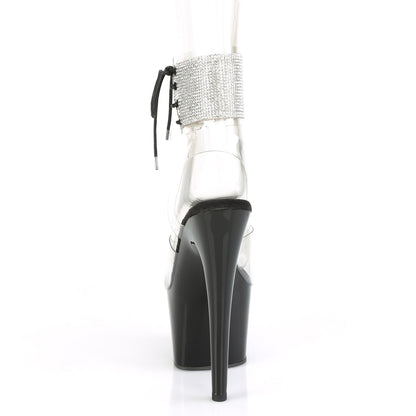 Pleaser Womens Sandals ADORE-791-2RS Clr/Blk