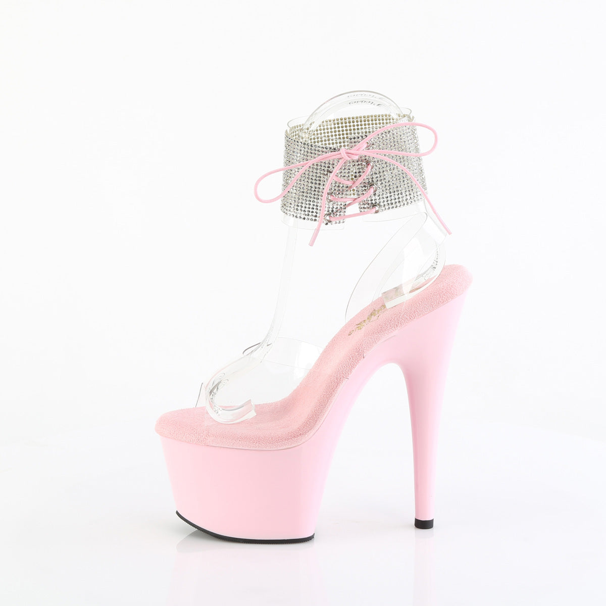 Pleaser Women's Platform Shoes ADORE-791-2RS Clr/B. Pink