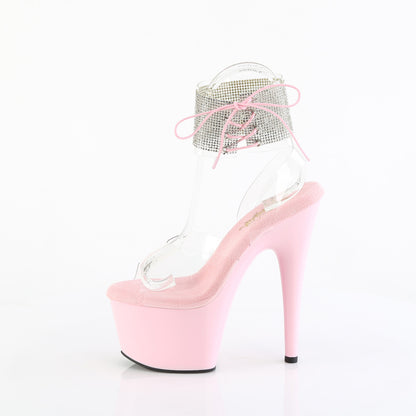 Pleaser Women's Platform Shoes ADORE-791-2RS Clr/B. Pink