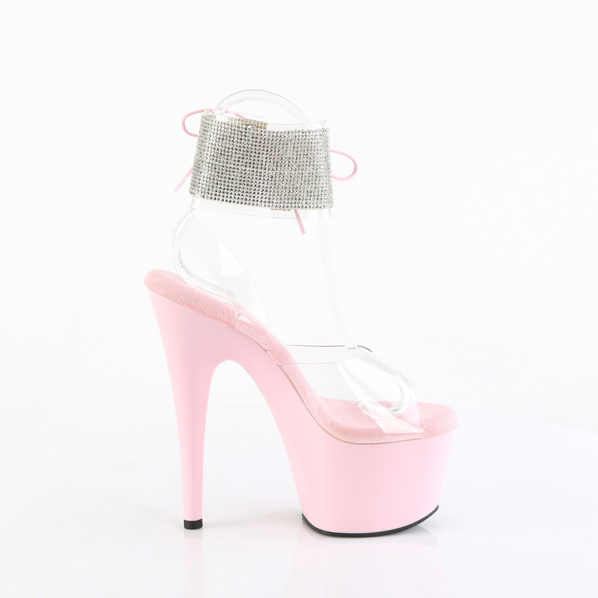 Pleaser Women's Platform Shoes ADORE-791-2RS Clr/B. Pink
