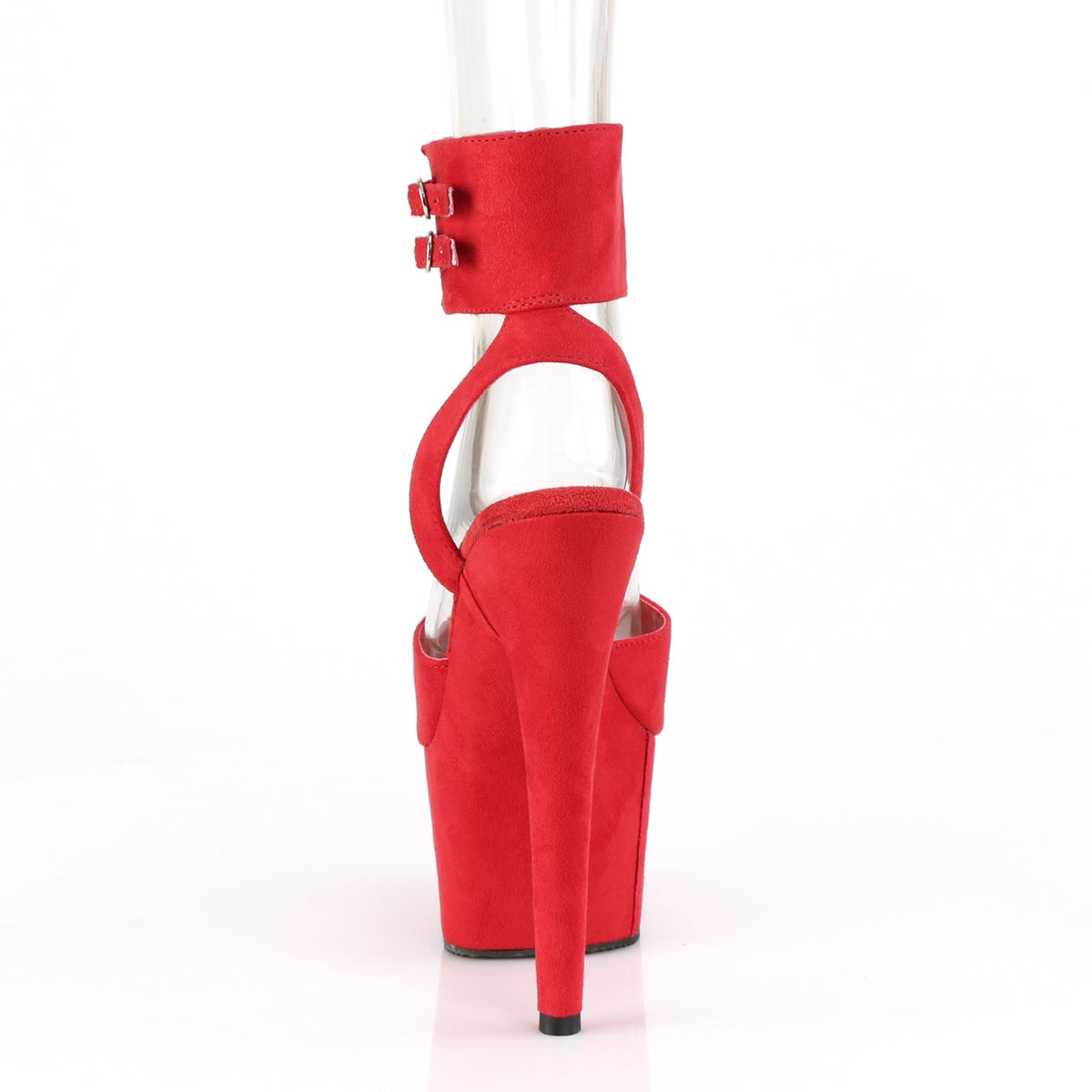 Pleaser Sandales pour femmes ADORE-791fs rouge en forme de faux daim / daim en faux rouge