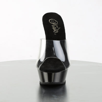 Pleaser Sandales pour femmes ALLURE-601 CLR / BLK