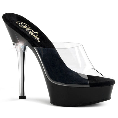 Pleaser Sandales pour femmes ALLURE-601 CLR / BLK