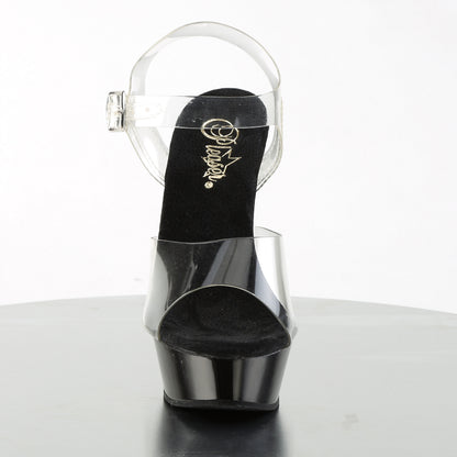 Pleaser Sandales pour femmes ALLURE-608 CLR / BLK