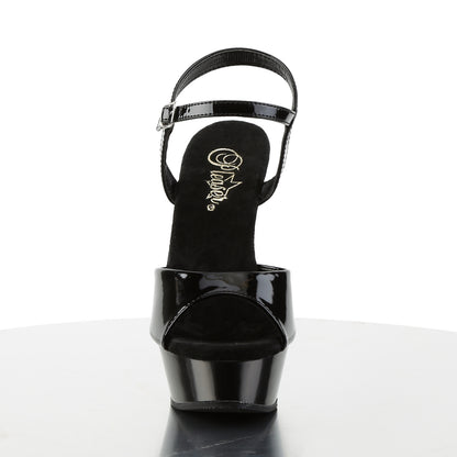 Pleaser Sandales pour femmes ALLURE-609 BLK PAT / BLK