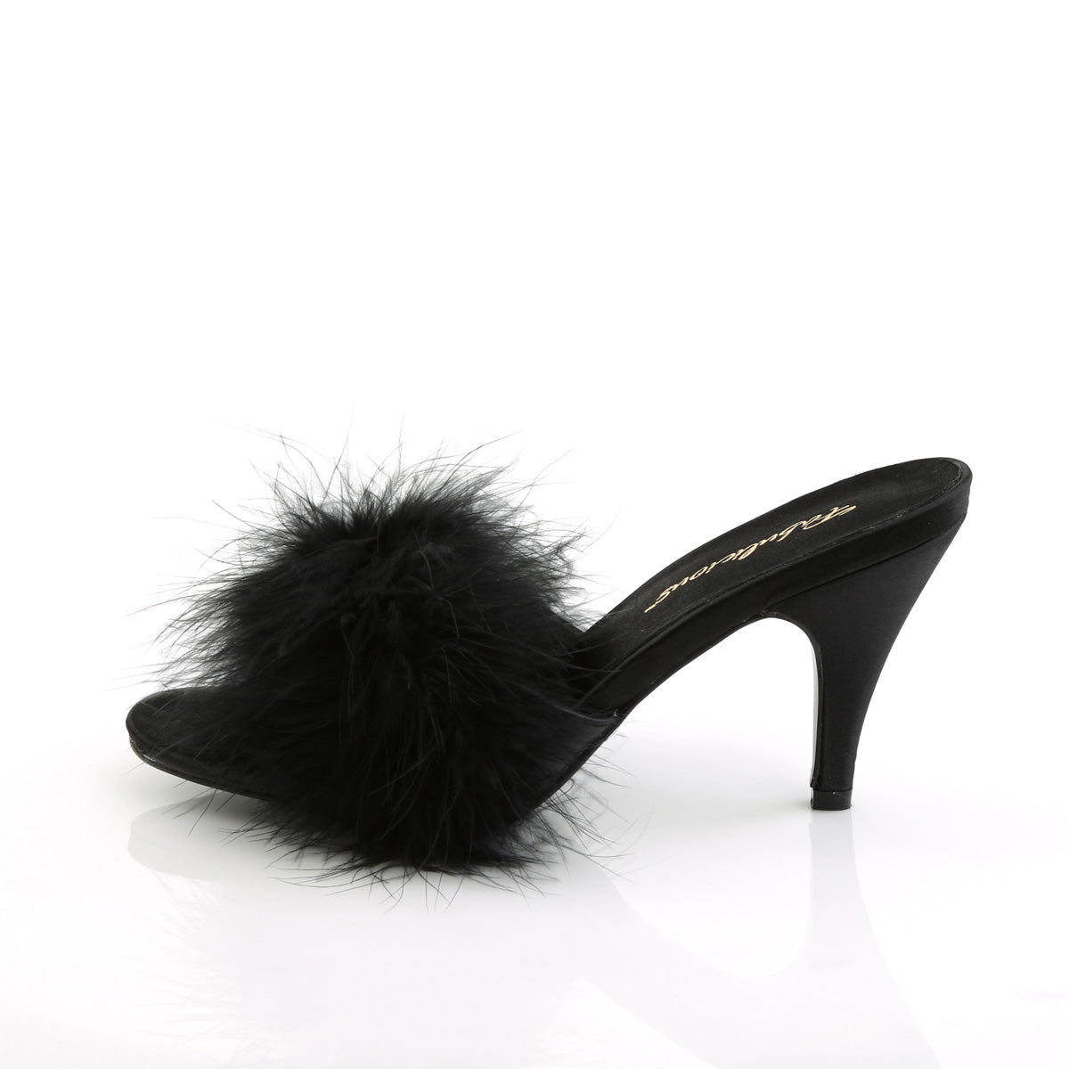 Fabulicious Sandales pour femmes AMOUR-03 Blk PU-FUR