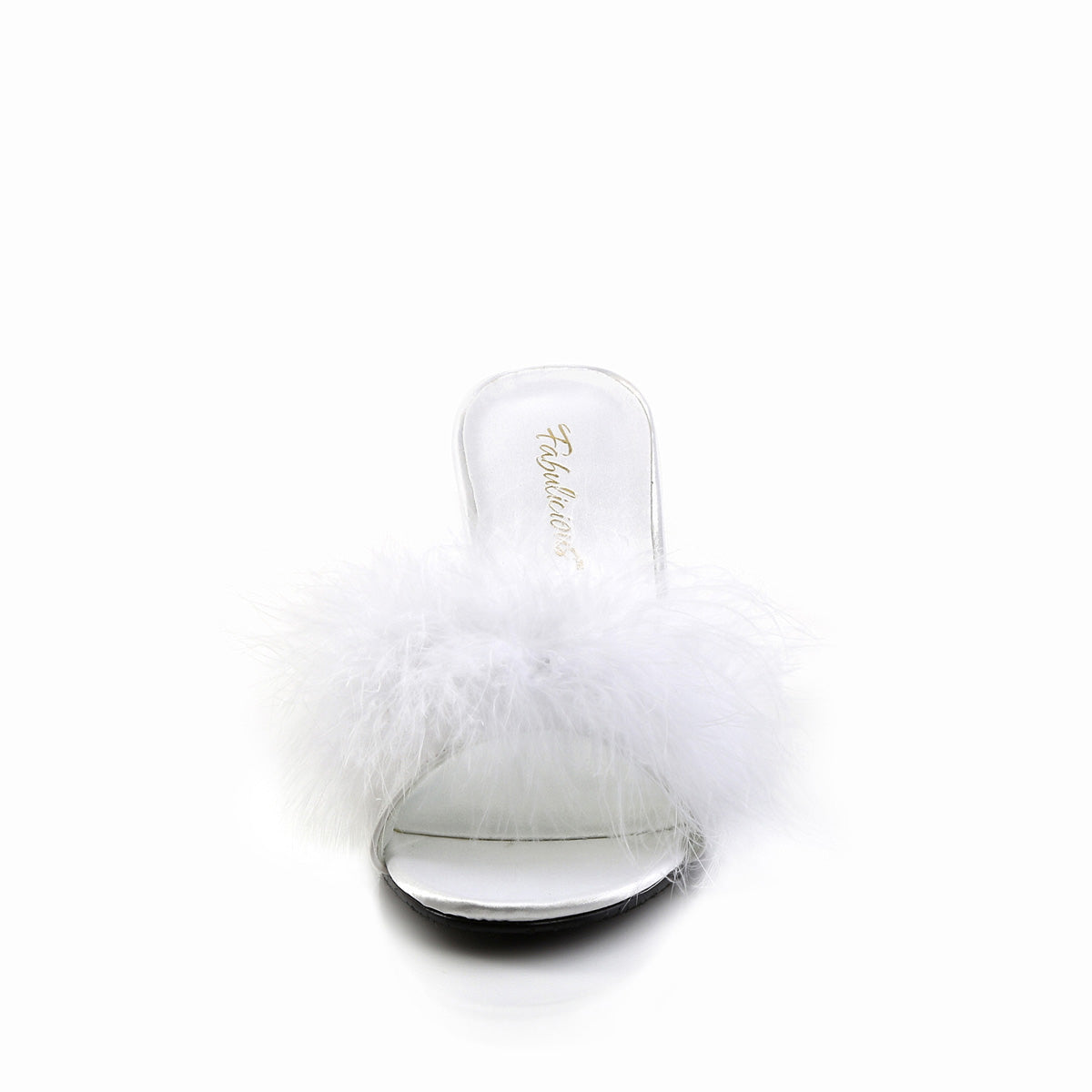 Fabulicious Sandales pour femmes AMOUR-03 wht pu-fourrure