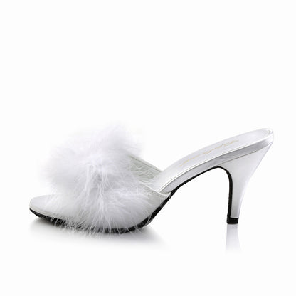 Fabulicious Sandales pour femmes AMOUR-03 wht pu-fourrure