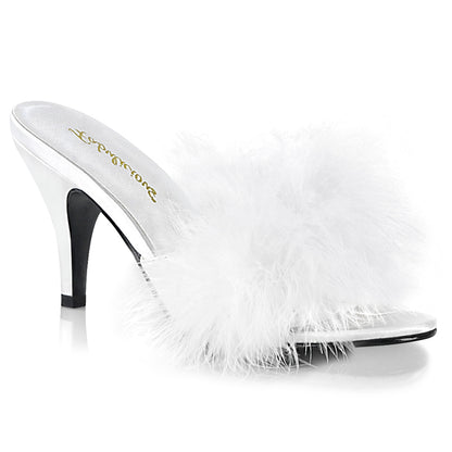 Fabulicious Sandales pour femmes AMOUR-03 wht pu-fourrure