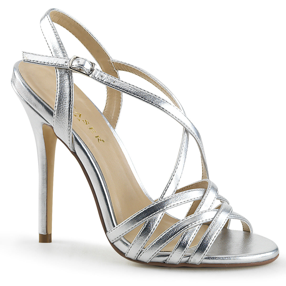 Pleaser Pompes pour femmes AMUSE-13 SLV rencontré. Puce
