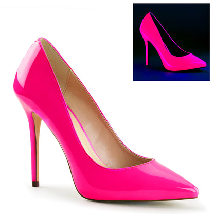 Pleaser Pompes pour femmes AMUSE-20 néon fuchsia pat