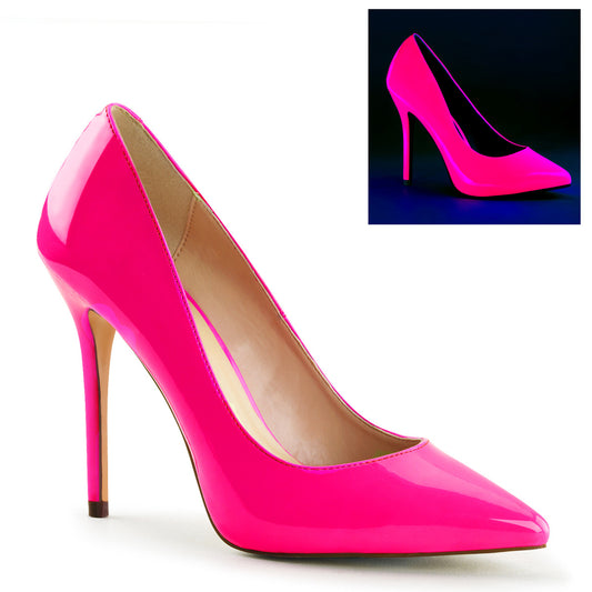 Pleaser Pompes pour femmes AMUSE-20 néon fuchsia pat