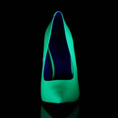 Pleaser Pompes pour femmes AMUSE-20 néon vert pat