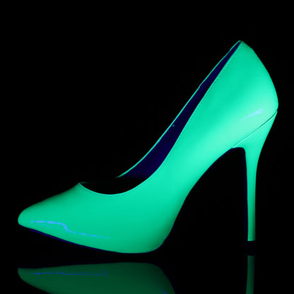 Pleaser Pompes pour femmes AMUSE-20 néon vert pat