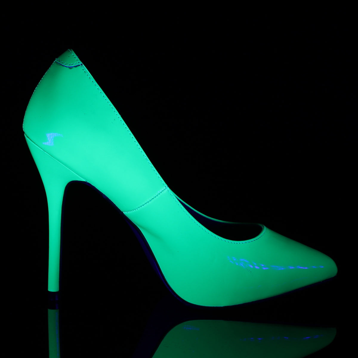 Pleaser Pompes pour femmes AMUSE-20 néon vert pat