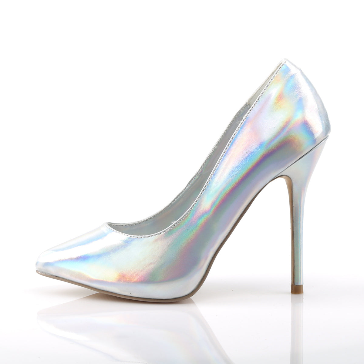 Pleaser Pompes pour femmes AMUSE-20 SLV Hologramme PU
