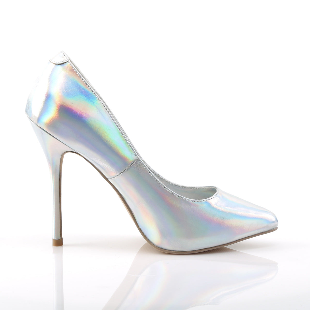 Pleaser Pompes pour femmes AMUSE-20 SLV Hologramme PU