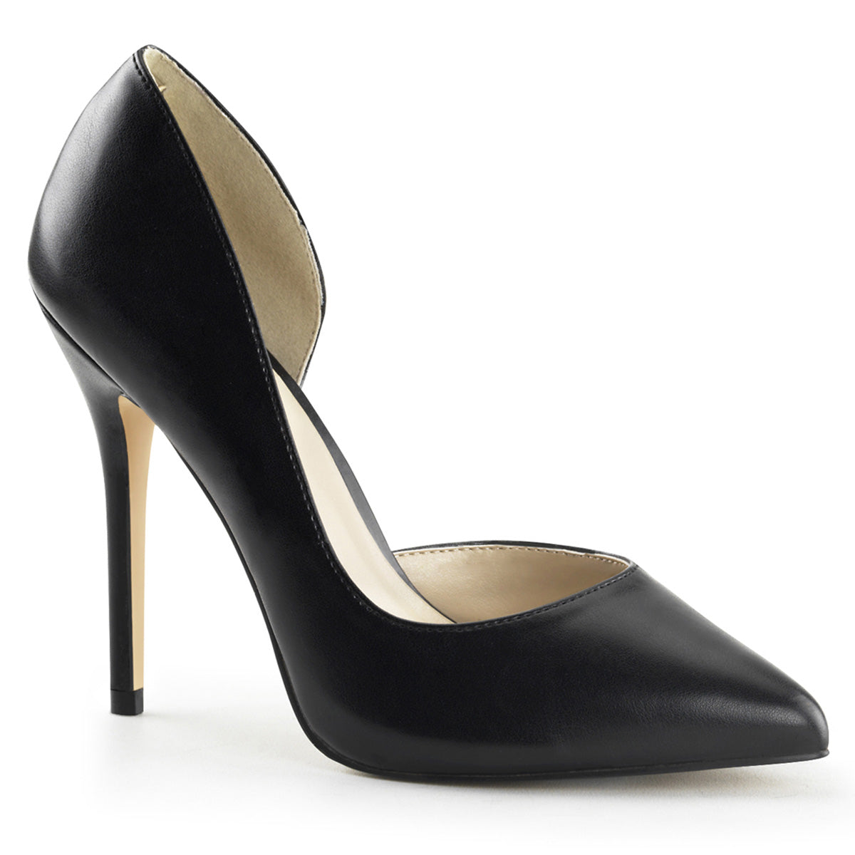 Pleaser Pompes pour femmes AMUSE-22 Blk Faux Cuir