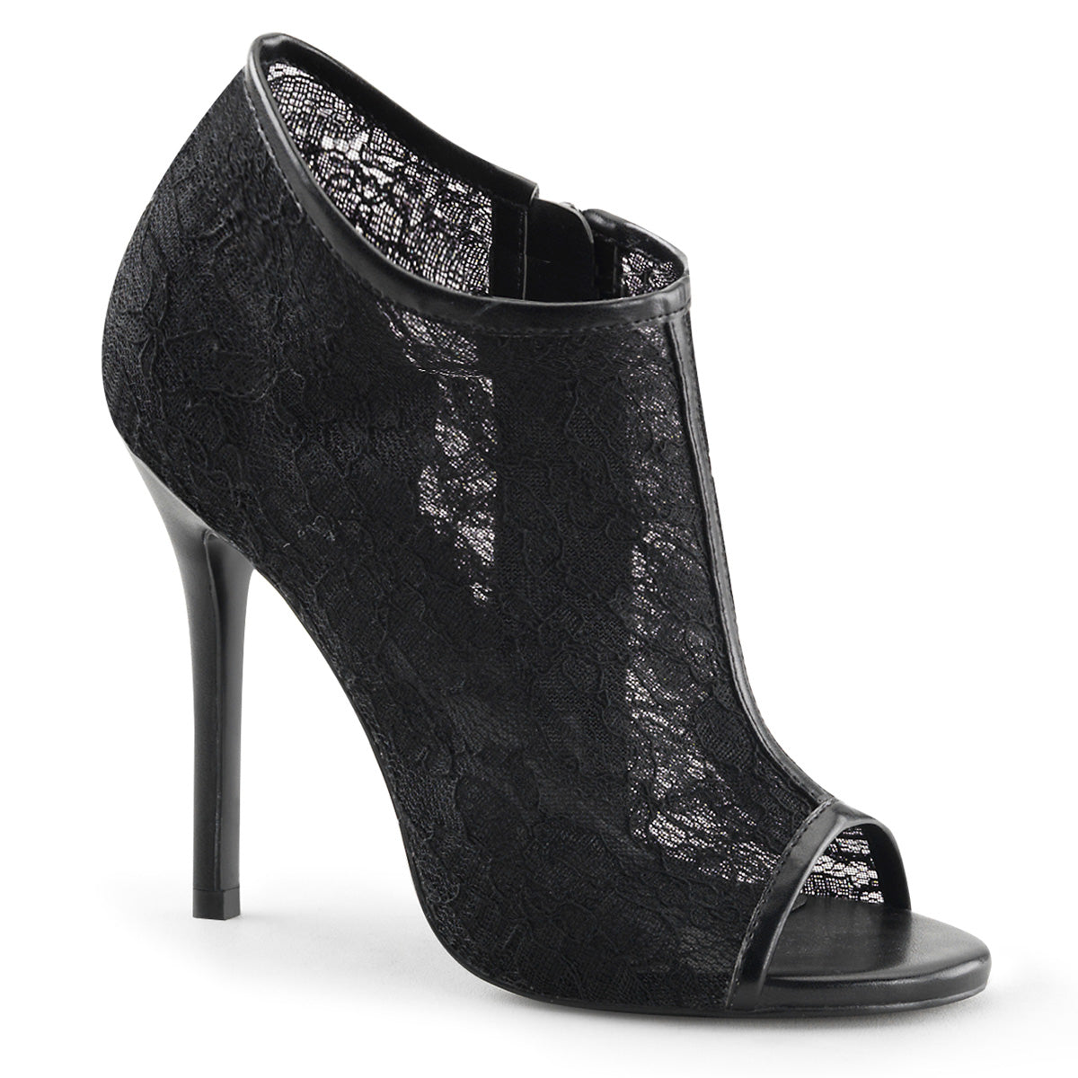 Fabulicious Sandales pour femmes AMUSE-56 blk dentelle-maillage