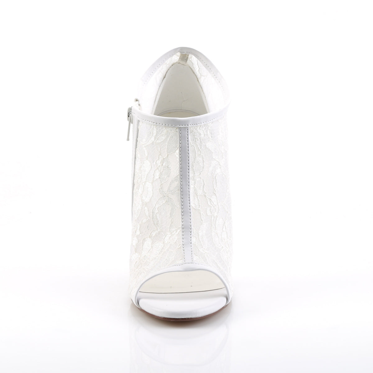 Fabulicious Sandales pour femmes AMUSE-56 maille de dentelle ivoire