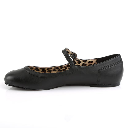 Pleaser Pink Label Womens Pumps ANNA-02 Blk Faux Leather