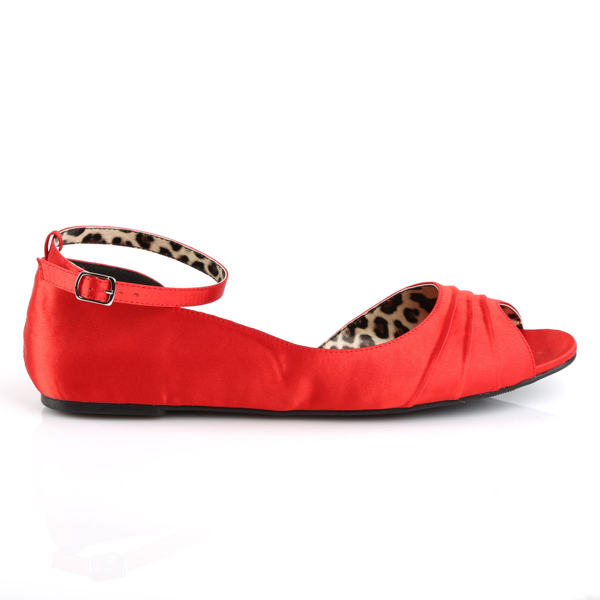 Pleaser Pink Label Pompes pour femmes ANNA-03 satin rouge