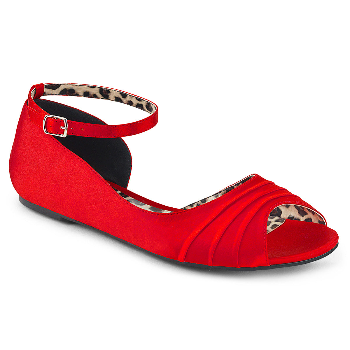 Pleaser Pink Label Pompes pour femmes ANNA-03 satin rouge