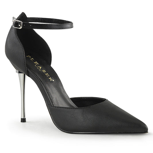 Pleaser Womens Pumps APPEAL-21 Blk Faux Leather