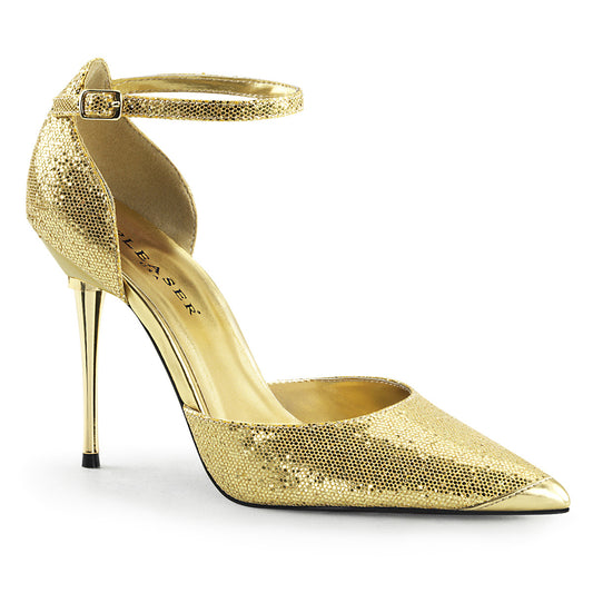 Pleaser Pompes pour femmes APPEAL-21 Gold Woven Gltr