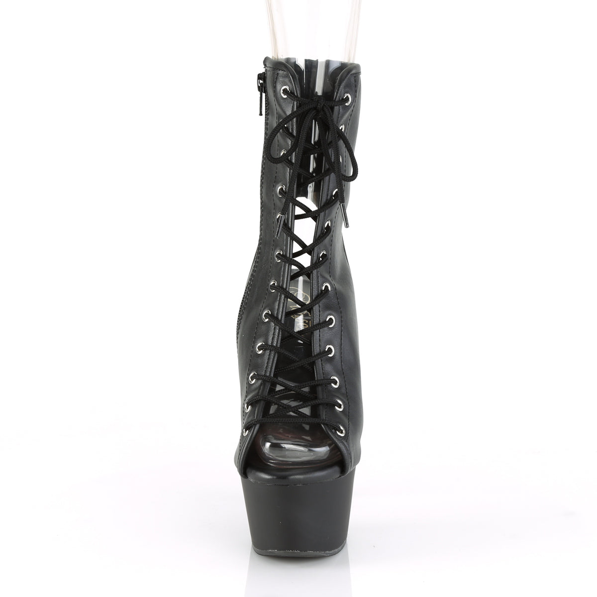 Pleaser Bottines pour femmes ASPIRE-1016 BLK FAUX CUIR / BLK MATTE