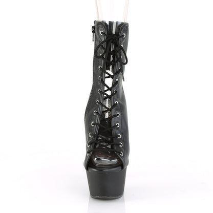 Pleaser Bottines pour femmes ASPIRE-1016 BLK FAUX CUIR / BLK MATTE