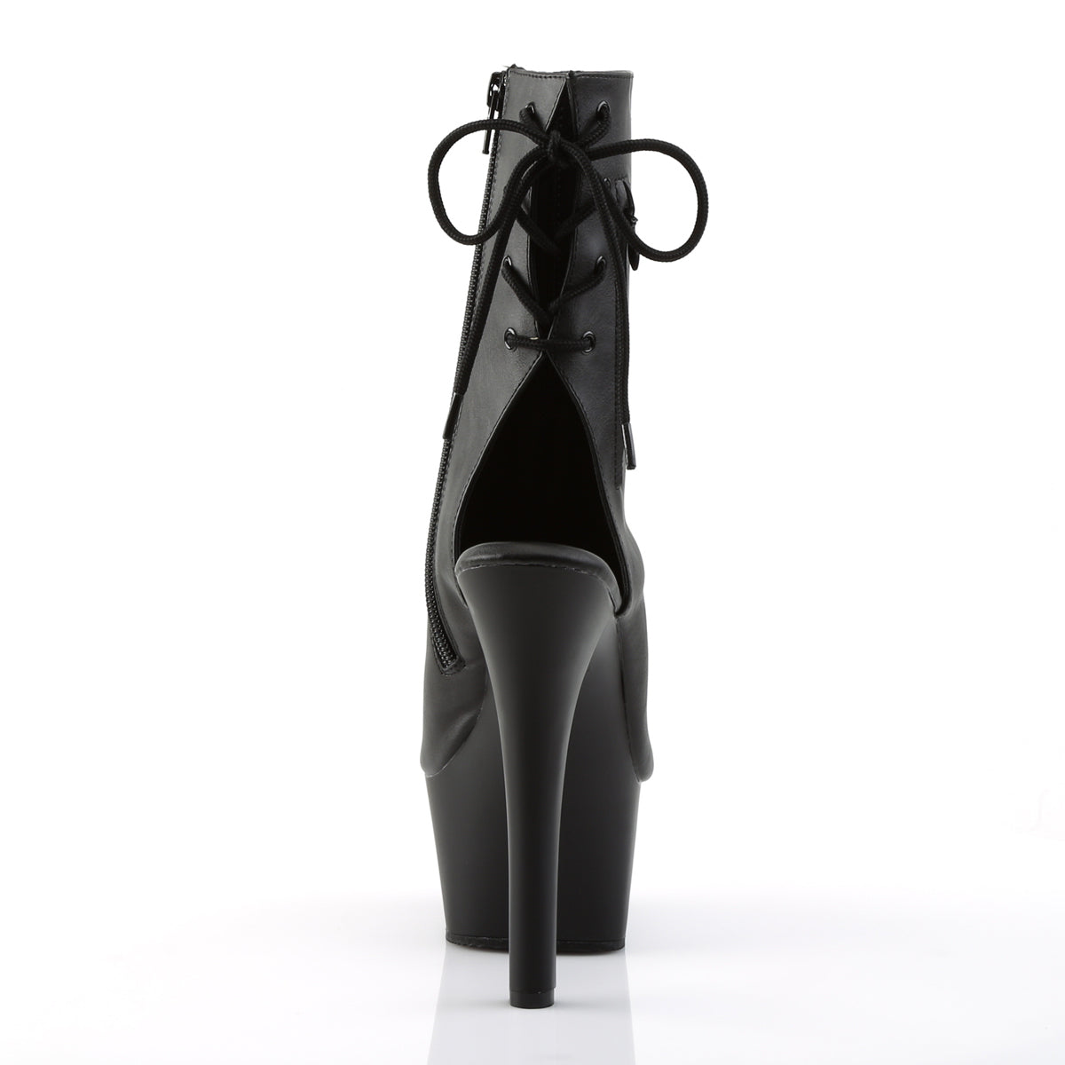 Pleaser Bottines pour femmes ASPIRE-1018 BLK FAUX CUIR / BLK MATTE
