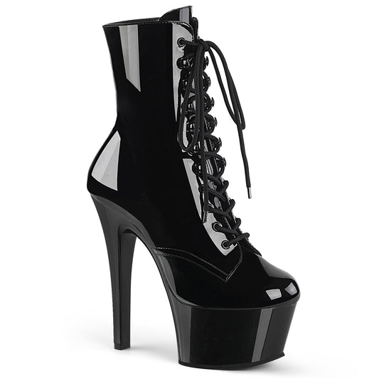 Pleaser Bottines pour femmes ASPIRE-1020 BLK PAT / BLK