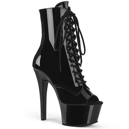 Pleaser Bottines pour femmes ASPIRE-1021 BLK PAT / BLK