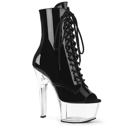 Pleaser Bottines pour femmes ASPIRE-1021 BLK PAT / CLR