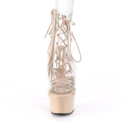 Pleaser Bottines pour femmes ASPIRE-600-30 CLR / NUDE