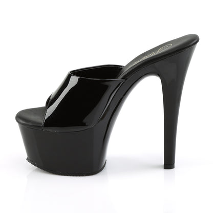 Pleaser Womens Sandals ASPIRE-601 Blk Pat/Blk