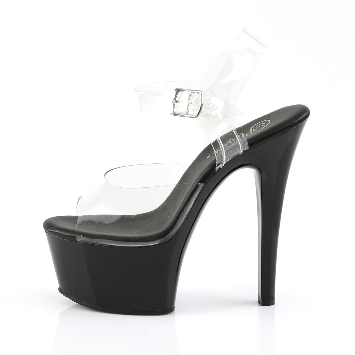 Pleaser Womens Sandals ASPIRE-608 Clr/Blk