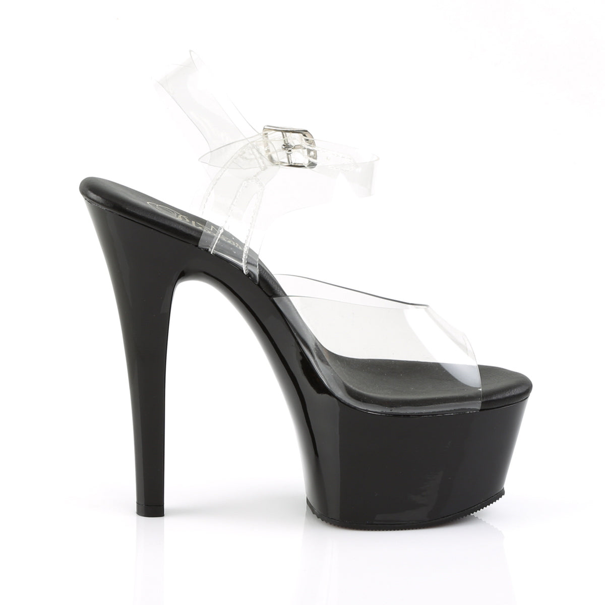 Pleaser Womens Sandals ASPIRE-608 Clr/Blk